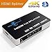 Goronya 4 Port HDMI Splitter 1 in 4 Out Amplifier Support 4K x 2K Ultra HD and 3D Full HD 1080P