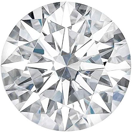Caratnile Loose Moissanite 0.7 to 3.25 Carat F Color Round Brilliant Cut 6.05 to 10.00 MM VVS