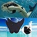 GOALUKK Mermaid Tails with Monofin for Swimming,Training Diving Fins Swim Fins for Kids and Adults(Black) (Small-fit for kids(17.718.512.2in))
