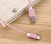 Smart&Cool 5 Feet Gen4 Nylon Braided 2 in 1 Two-mode Super Magnetic Charging & Data Sync Cable for Smart Phone and Tablets with Micro-USB and i-Product Interface (5ft-Rose Gold Twin Pack)