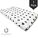 Kaydee Baby Diaper Changing Pad Cover (Swiss Cross Black and White)