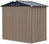 DT Metal Garden Shed Outdoor Storage Utility Tool Shed with Lock 4x6 FT view 6