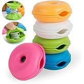 FveBzem 5-Pack Tangle-Free 5 Cord Organizer - Cable Turtle Earbuds &amp; Headphone Cord Wrap Storage Manage &amp; Shortener
