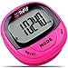 3DTriFit 3D Pedometer Activity Tracker | Best Pedometer for Walking with 7-Day Memory & Pause for Men & Women. Fitness Tracker Accurately Tracks Steps, Calories Burned, Distance & Speed (Magenta)