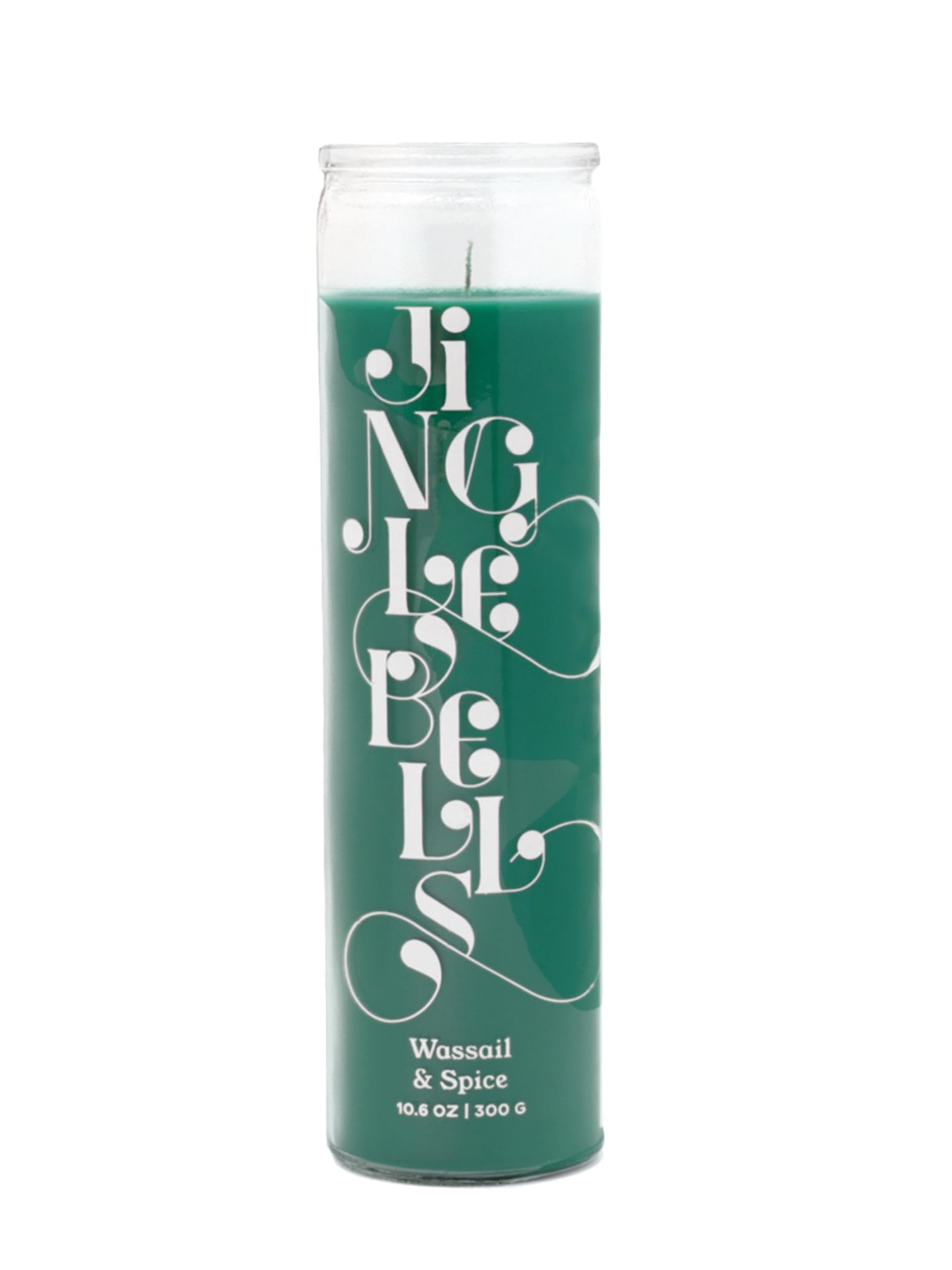 Paddywax Scented Candles Holiday Spark Collection Colourful Wax Candle in Clear Glass, 300g, Wassail & Spice