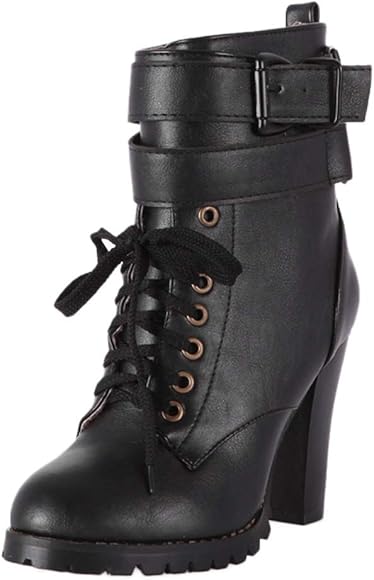 botas militares mujer negras