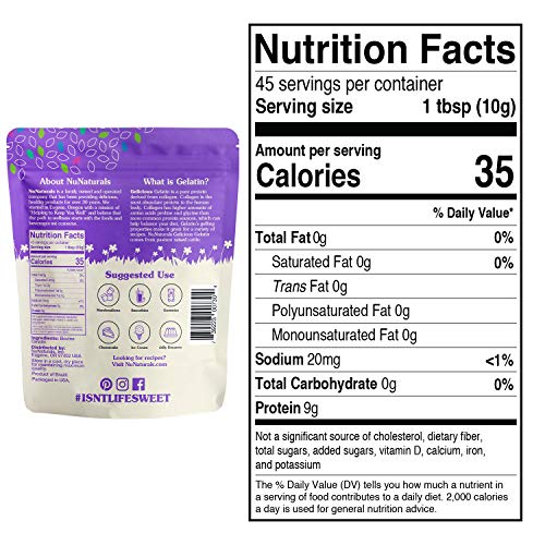 6 NuNaturals+Gelicious+Unflavored+Gelatin+Pound