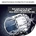 Crystal Wine Glasses Set of 4 by Bella Vino - 5.5 Ounce - Old Fashioned Designed Carved Wine Glass - Lead-Free Short Stem Champagne Goblets - Durable and Dishwasher Safe - for Family Dinner, Parties