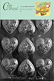 Cybrtrayd Medium Heart with Flowers Valentine Soap Mold with Exclusive Cybrtrayd Copyrighted Soap Molding Instructions