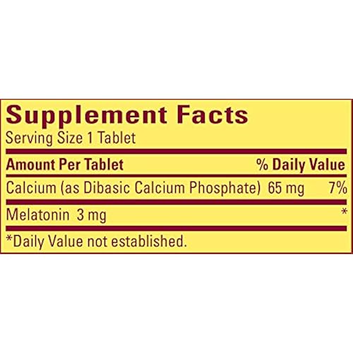 Nature Made Melatonin 3 mg Tablets Value Size 240 Ct Health & Household, Health Care, Sleep & Snoring, Medicinal Sleep Aids