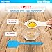All Prime Non Stick Silicone Egg Ring 4-Pack –Also Included ($9 Value) FREE Egg Separator Tool & Egg Spatula - Egg Ring- Egg Mold - Egg Rings for Frying Eggs - Pancake Rings - Pancake Mold