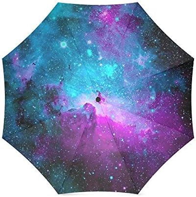 Nebula UmbrellaCustom Space Nebula Universe Galaxy Pattern Folding Rain Umbrella/Parasol/Sun Umbrella