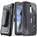 COVRWARE® LG K10 / LG Premier LTE - [Aegis Series] with Built-in [ Screen Protector ] Heavy Duty Full-Body Rugged Holster Armor Case & Belt Swivel Clip [ Kickstand ] - Black (CW-K10-AG01)
