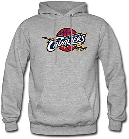 Men's Pullover NBA Cleveland Cavaliers Fleece Hooded Sweatshirt (Grey)