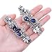 Hair Barrettes for Women, Anezus 6 Pcs Crystal Rhinestones Hair Barrettes Fancy Vintage Spring French Hair Clips for Women Girls Hair Styling Tools Accessories