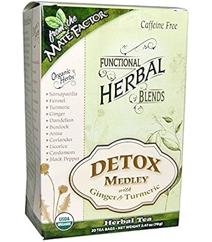 Amazon.com : Mate Factor Functional Herbal Blends Detox Medley