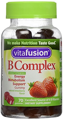 Vitafusion Boost B, Gummy Vitamins, Wild Strawberry 70 ea