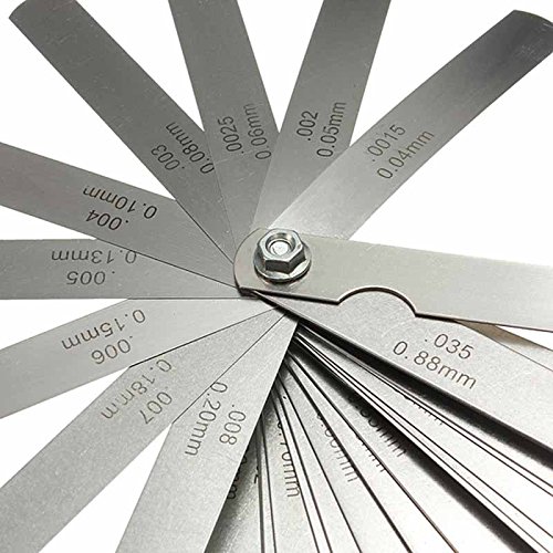 LovesTown Master Feeler Gauge Gap Measure 32 Blade Gap Measuring Tool