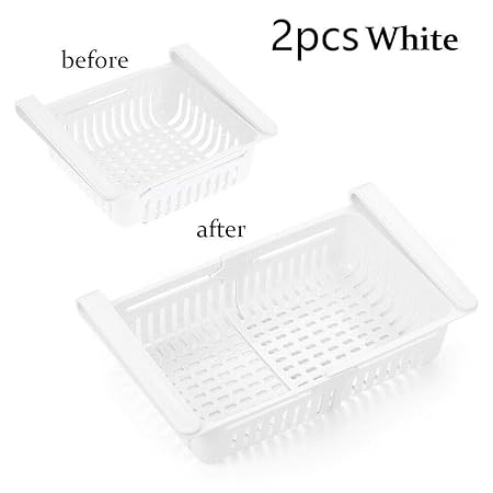 Mesigu - 2 Unidades de frascos retráctiles para refrigerador ...