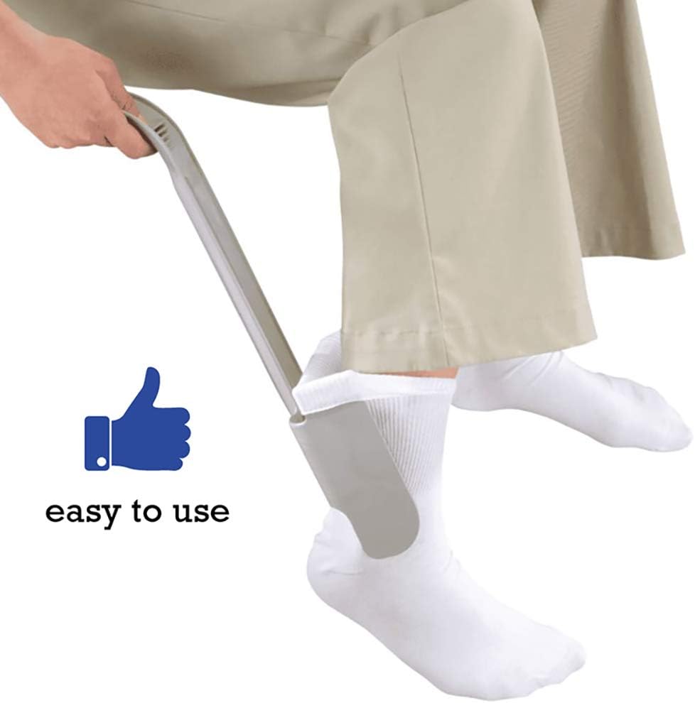 Sock Horse - Senior Sock Aid - Help Put On Socks - Taupe Color: Health & Personal Care