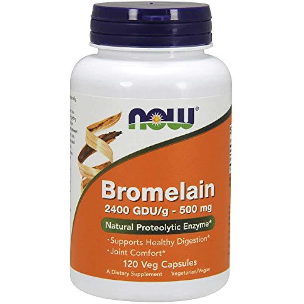 NOW Supplements, Bromelain (Natural Proteolytic Enzyme)500 Mg, 120 Veg
