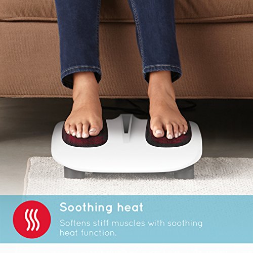 Homedics-FM-TS9-EU-Massaggiatore-Plantare-Shiatsu-Deluxe-con-18-Nodi-Opzione-Calore-Tasto-di-Accensione-Facile-da-Premere