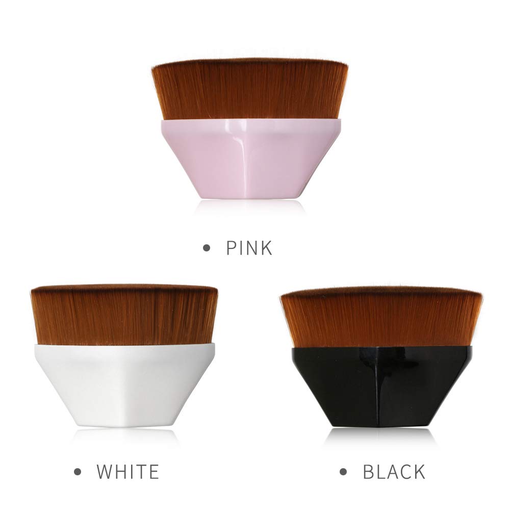 Tenmon Petal-Shaped Foundation Brush, Foundation Makeup Brush, Suitable for Mixed Liquid, Cream or Flawless Powder Cosmetics, Multifunctional Makeup Brush(Pink): Beauty