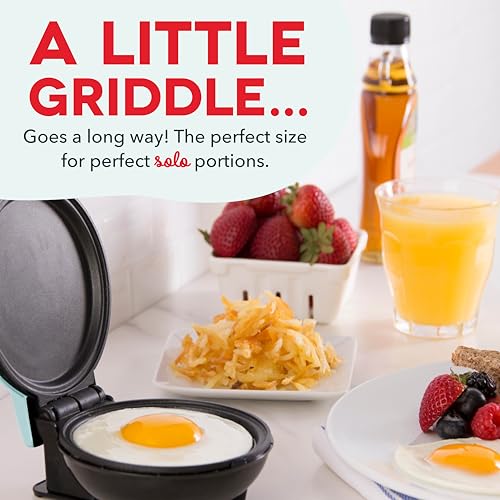 DASH Mini Maker Electric Round Griddle for Individual Pancakes, Cookies