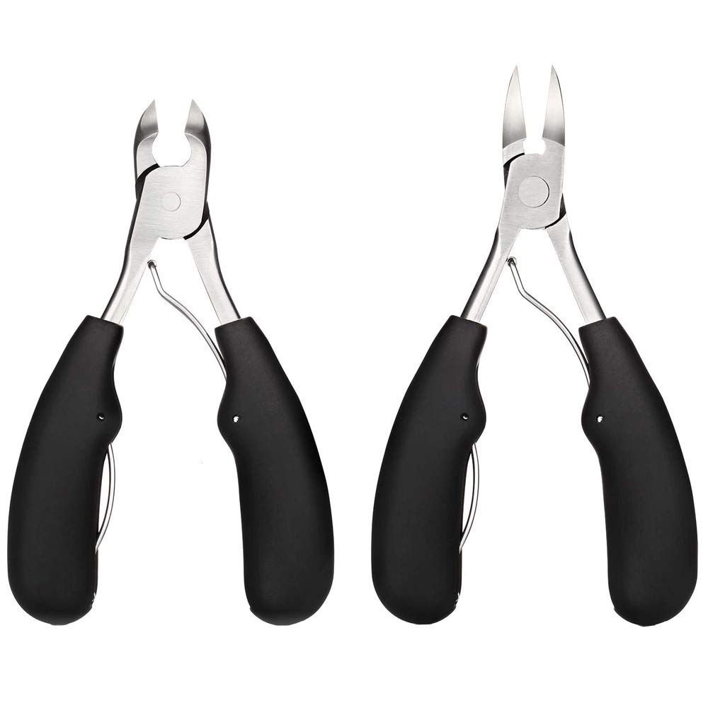 2 Pcs Large Nail Clippers Hard Toenails Clippers Heavy Duty Toenail Tool Ingrown Toenail Clippers for Men and Women