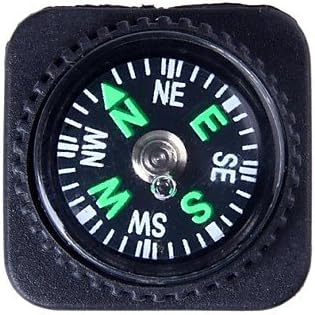 Lanmei Outdoor Survival Mini Compass with PU Leather Watch Attachment Design