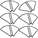 Xiaopyo Quadcopter Spare Parts Blades Guards Propellers Protection Frame Compatible with HS110D HS200D FPV RC Drone T18 FPV RC Drone Accessories