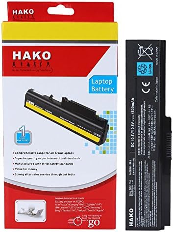 Hako Toshiba Satellite A665d C600 C640 6 Cell Laptop Battery Black