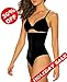 SAYFUT Women's Hi-waist Tummy Control Thong Panties Body Shaper Waist Trainer,Black 1,US 4-10/Waist 25inch-30inch(Tag M/L)