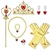 Princess Belle Gift Set 8Pieces Yellow Dress Up Christmas Party for Girls
