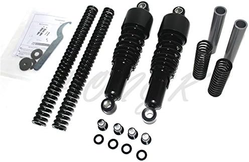 HONGK- Shock Absorber Fork Lowering Slammer Spacer 10.5" Compatible with Harley Sportster 883 04-17 [B07BDGQW44]