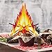 Tatuo 3 Sets Fake Fire Fake Flame Camping Decoration 12 Inch 3D Cardboard Campfire Centerpiece Artificial Flames Campfire Party Decoration for Camp Bachelorette Christmas Party