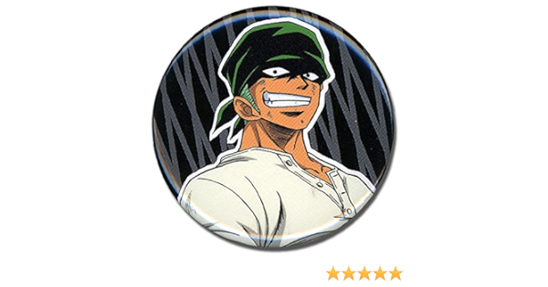 Amazon Com Great Eastern Entertainment One Piece Zoro Button Cell Phones Accessories