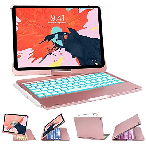 Keyboard Case with Pencil Holder for iPad Pro 11 inch, SENGBIRCH 7