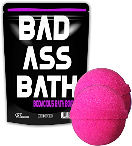 Bad Ass Bath Bombs XL Bath Fizzers for Friends Funny Badass Gags for Men Teens Stocking Stuffers White Elephant Ideas Secret Santa Cool Bath Bombs for Men Novelty Bath Fizzers
