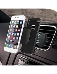 Placa de metal de montaje, 8 unidades de placa de metal con adhesivo fuerte para montaje magnético (color negro)