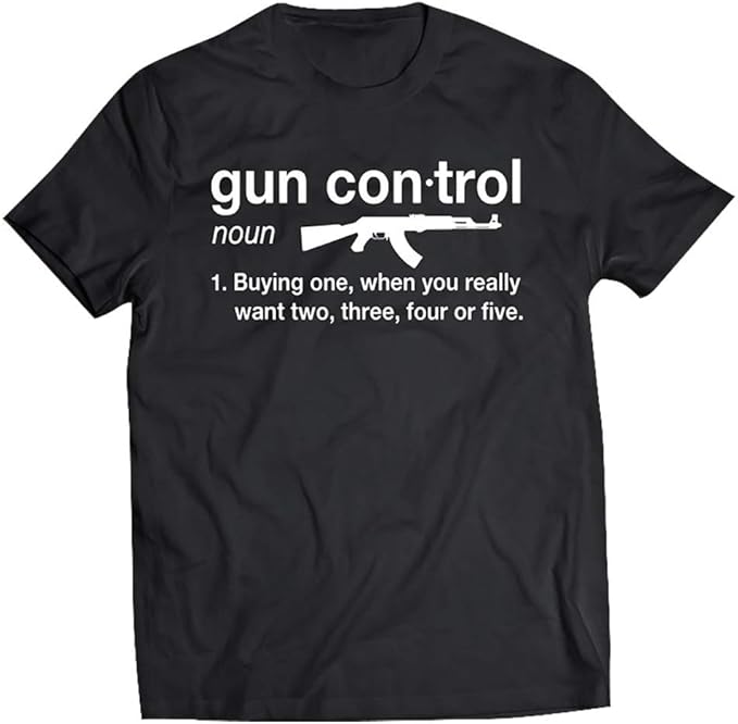 Funny Gun Control Shirt Gun Control Noun Shirt Amazon.ca Clothing