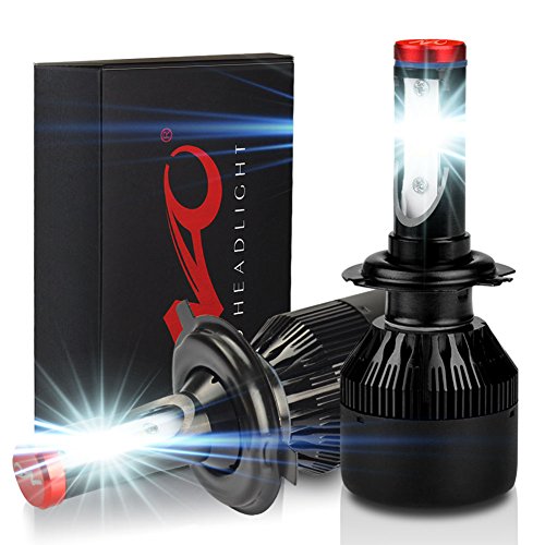 H7 Led Headlight Bulbs 6000K Cool White Low Beam/High Beam Conversion Kit Head light Replacement 60W 7600LM 12V IP68 Waterproof