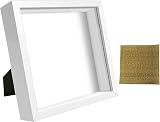 sunmeg 2Pcs 3D Shadow Box 8x8 Wooden Deep Frame MDF with Plexiglass view 7