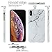 GOLINK MATTE Finish Marble Series Slim-Fit Ultra-Thin Anti-Scratch Shock Proof Dust Proof Anti-Finger Print TPU Gel Case for iPhone Xs MAX 6.5 inch(White Marble)