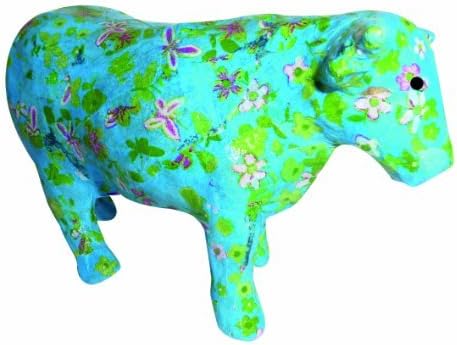 Decoupage base deco patch paper mash cattle animal type 13 x 9 x 5 cm