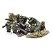 WW2 Woodland Camo Artillery Squad - Military Building Block Toy