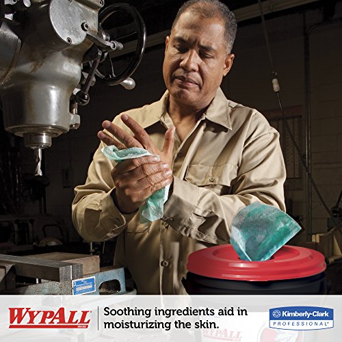 WypAll 91367CT Waterless Cleaning Wipes Refill Bags, 12 x 9, 75 per Pack (Case of 6)