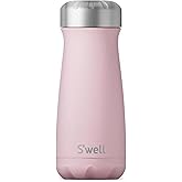 S
well Stainless Steel Traveler, 16oz, Pink Topaz, Triple Layered Vacuum Insulated Containers Keeps Drinks Cold for 24 Hours 