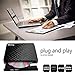 Wsky USB 3.0 External CD DVD Drive, CD/DVD-RW Drive, CD-RW Rewriter Burner Super Drive for High Speed Data Transfer Laptop Notebook PC Desktop Support Windows/Vista/7/8.1/10, Mac OSX