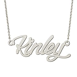 BYBWBL Kinley Name Pendant Necklace Silver Color